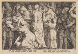 De straf van Niobe (Plaat 7) door Jan Saenredam
