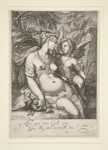 Venus en Cupido door Jan Saenredam