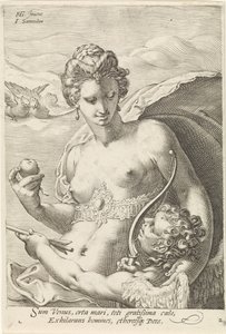 Venus en Amor door Jan Saenredam