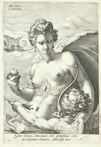 Venus en Amor door Jan Saenredam