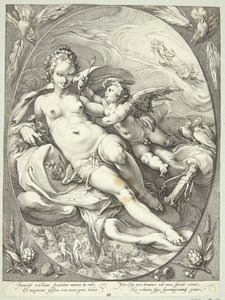 Venus en Amor door Jan Saenredam