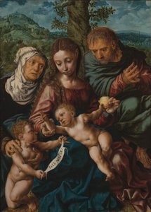 Heilige Familie met Johannes de Doper en St. Elisabeth