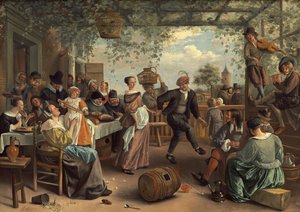 Het dansende paar door Jan Steen