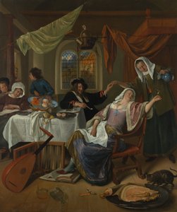 Het losbandige huishouden door Jan Havickszoon Steen
