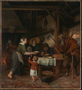 De sater en de boerenfamilie