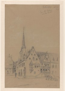 Het Raadhuis, met de Roelant, van Halberstadt