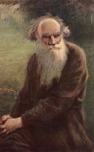 Portret van de auteur Leo N. Tolstoy 1828-1910