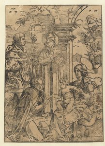 Aanbidding der drie koningen (series title) door Jan Swart Van Groningen