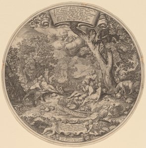 De Gouden Eeuw door Jan Theodor de Bry after Abraham Bloemaert after Nicolaes