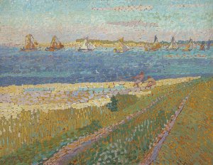 Vissersboten bij Veere door Jan Toorop