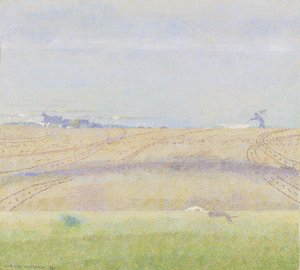Mistige zee door Jan Theodore Toorop