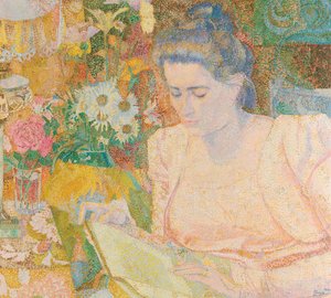 Portret van mevrouw Marie Jeannette de Lange, c.1900 door Jan Toorop