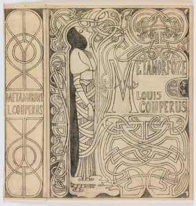 Bandontwerp voor: Louis Couperus, Metamorfoze, 1897 door Jan Toorop