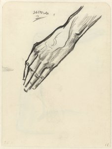 Studie van een hand door Jan Toorop