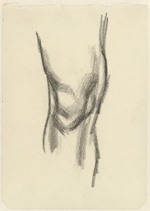 Studie van een knie door Jan Toorop