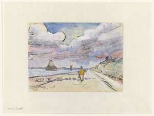 Weg langs kanaal door Jan Toorop