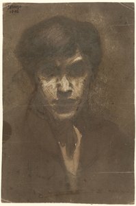 Zelfportret van de schilder Jan Toorop door Jan Toorop