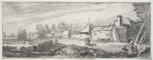 Landschap met een Boerderij door Jan Van de Velde