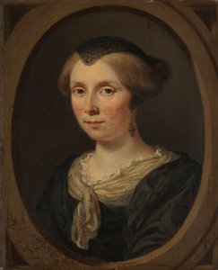 Portret van Margaretha Verkolje, vrouw van Reinier Couturier door Jan Verkolje (I)