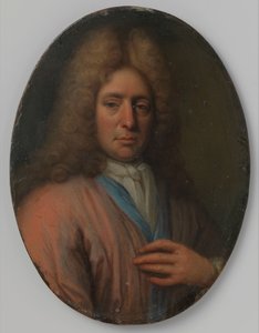 Portret van een man, misschien een zelfportret door Jan Verkolje (I)