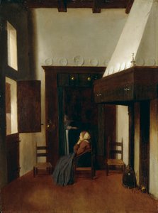 De Kleine Verpleegster, c. 1654-1670 door Johannes Vermeer