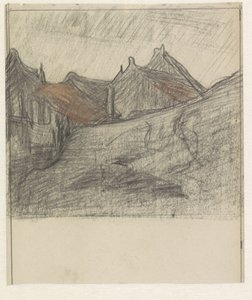 Groepje huizen door Jan Veth