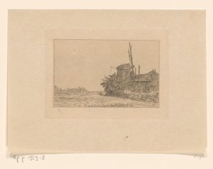 Molen te Laren door Jan Veth