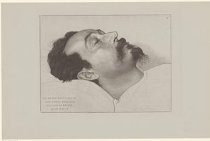 Nicolaas de Roever op zijn doodsbed door Jan Veth