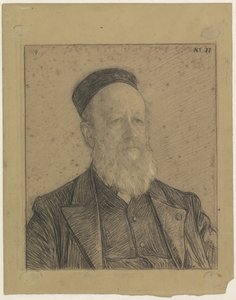 Portret van Pieter Johannes Veth, oud 77 jaar