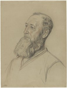 Portret van een eierboer uit Broek door Jan Veth