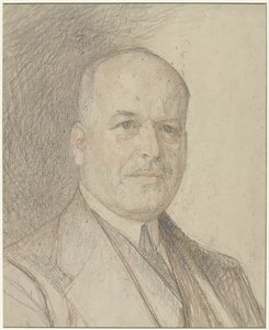 Portret van een heer, waarschijnlijk Walter Cohen door Jan Veth