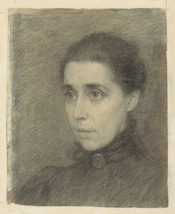 Portret van mevrouw M. Bruyel-De Favauge door Jan Veth