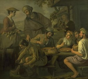 Boaz en Ruth door Jan Victors