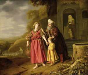 De Verdrijving van Hagar en Ismaël, ca. 1644