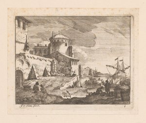 Italiaanse haven door Jan Vincentsz. van der Vinne