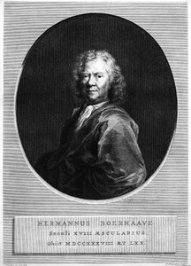 Herman Boerhaave, gegraveerd door Jacobus Houbraken