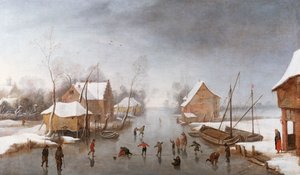 Een Winter Rivierlandschap door Jan Wildens