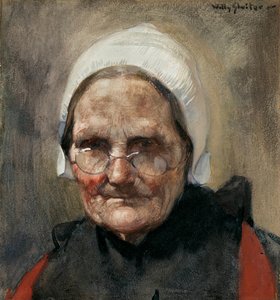 Katwijkse visvrouw door Jan Willem Sluiter