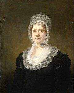 Portret van Sara de Haan, weduwe van de Amsterdamse assuradeur Cornelis Hartsen