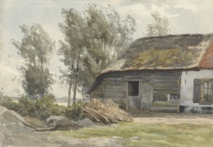 Boerenhofstede met schuur