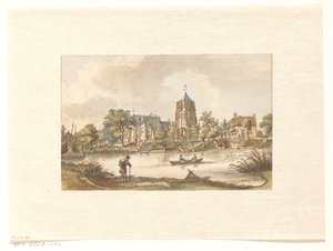 Gezicht op Acquoy aan de Linge