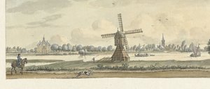 Gezicht op Tienhoven en het huis Herlaar door Jan de Beijer