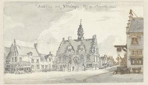 Gezicht op het Stadhuis van IJsselstein door Jan de Beijer