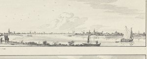 Gezicht over de Lek op de dorpen Lopik, Jaarsveld, Tienhoven, Ameide en het Huis Herlaer