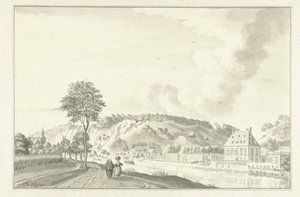 Kasteel Daff, langs de Maas, boven Namen door Jan de Beijer