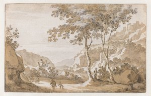 Albano vanuit het Westen gezien door Jan de Bisschop (attributed to)