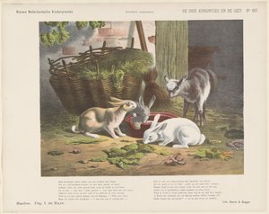 De drie konijntjes en de geit door Jan de Haan