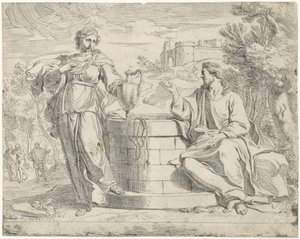 Christus en de Samaritaanse vrouw door Jan de Pape (rejected attribution)