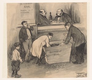 Voor Restaurant Royal - Den Haag, februari 1896
