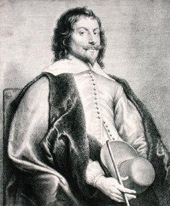 Nicolas Lanier (b.1588) gegraveerd door Lucas Vostermans